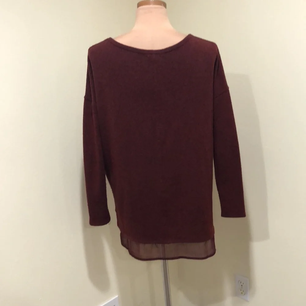 Urban Outfitters Silence + Noise Sweater Size Small Burgundy Red Pullover